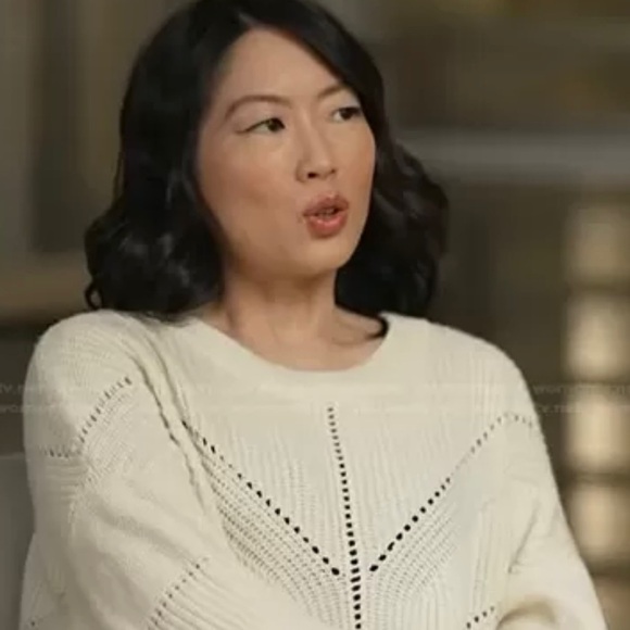 Marine Layer Olivia Crewneck Sweater in Cream White - Picture 8 of 8